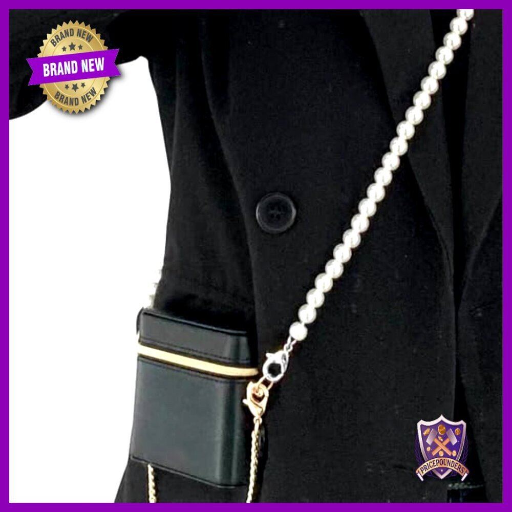 Pearl Beaded Shoulder Bag Strap Replacement Crossbody Elegant Chic Accessory - Picture 6 of 6